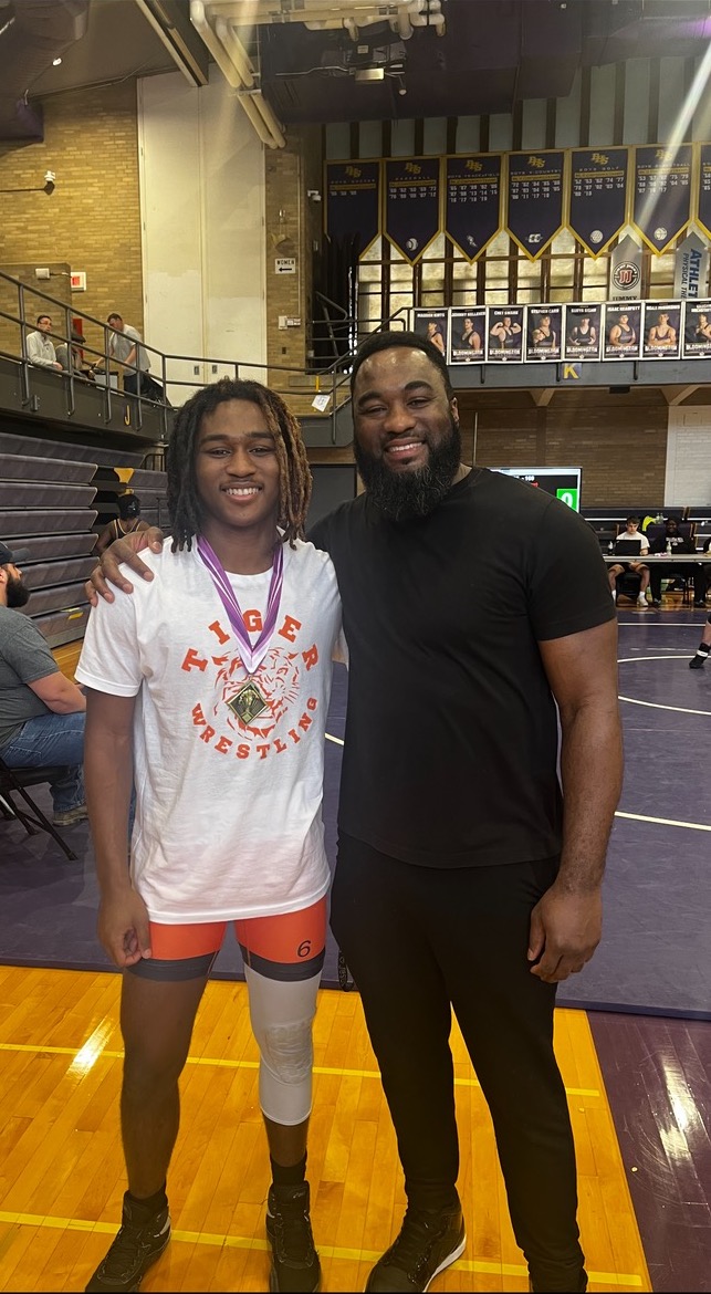 A picture of me and my Dad after i won my second tournament